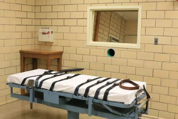 The execution chamber inside a state prison in Rockview